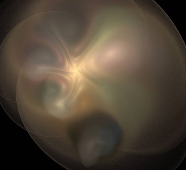 Dijital fraktal resimlerinden birinin resmi