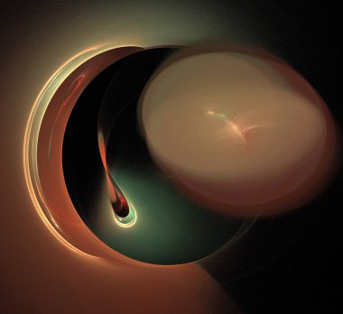 Dijital fraktal resimlerinden birinin resmi