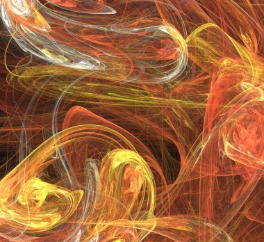 Dijital fraktal resimlerinden birinin resmi