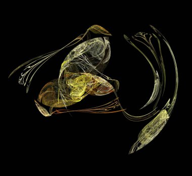 Dijital fraktal resimlerinden birinin resmi