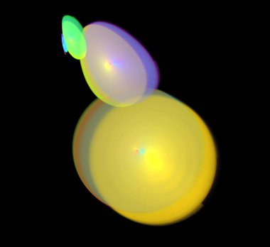 Dijital fraktal resimlerinden birinin resmi