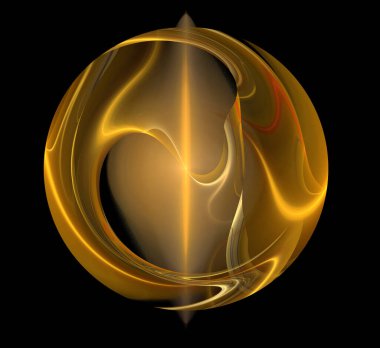 Dijital fraktal resimlerinden birinin resmi