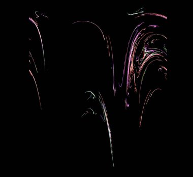 Dijital fraktal resimlerinden birinin resmi