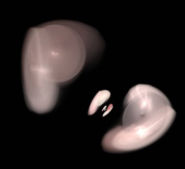 Dijital fraktal resimlerinden birinin resmi