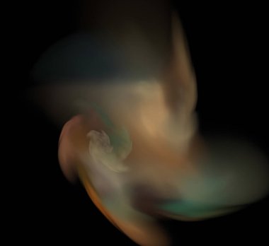 Dijital fraktal resimlerinden birinin resmi