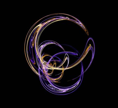 Dijital fraktal resimlerinden birinin resmi