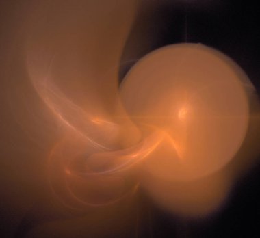 Dijital fraktal resimlerinden birinin resmi