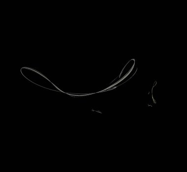 Dijital fraktal resimlerinden birinin resmi