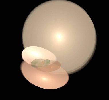 Dijital fraktal resimlerinden birinin resmi