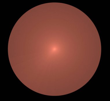 Dijital fraktal resimlerinden birinin resmi