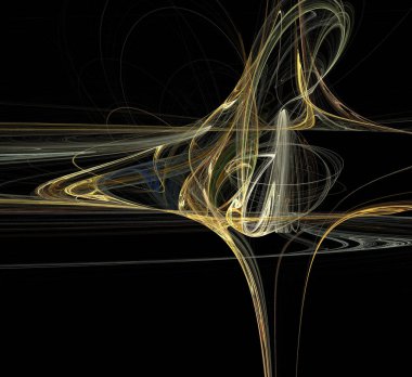 Dijital fraktal resimlerinden birinin resmi