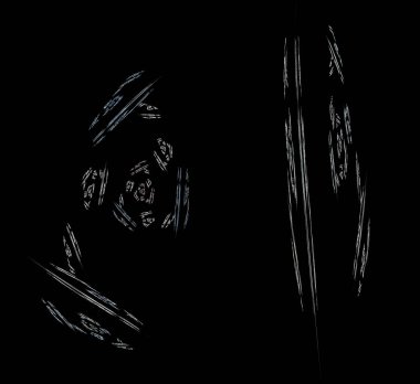 Dijital fraktal resimlerinden birinin resmi