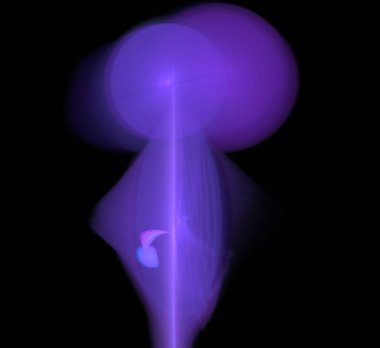 Dijital fraktal resimlerinden birinin resmi