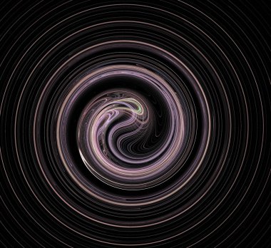 Dijital fraktal resimlerinden birinin resmi