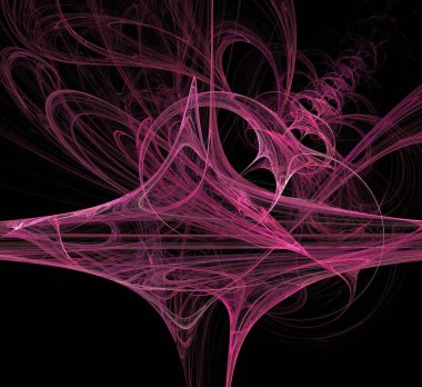 Dijital fraktal resimlerinden birinin resmi