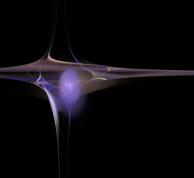 Dijital fraktal resimlerinden birinin resmi