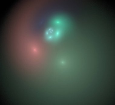 Dijital fraktal resimlerinden birinin resmi