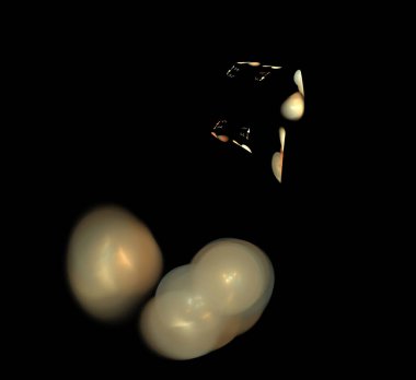 Dijital fraktal resimlerinden birinin resmi