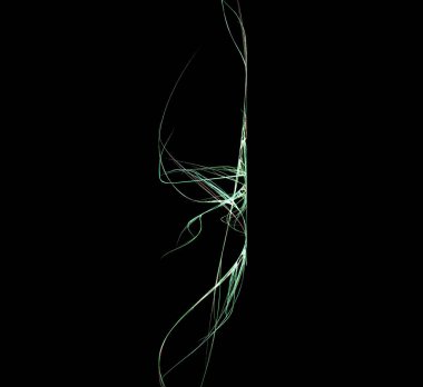 Dijital fraktal resimlerinden birinin resmi