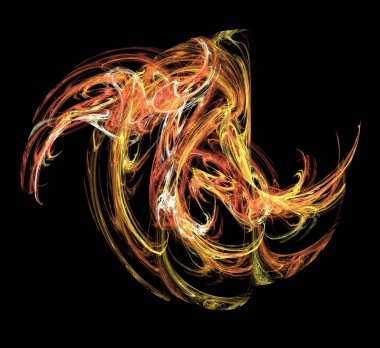 Dijital fraktal resimlerinden birinin resmi