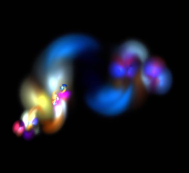 Dijital fraktal resimlerinden birinin resmi