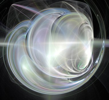 Dijital fraktal resimlerinden birinin resmi