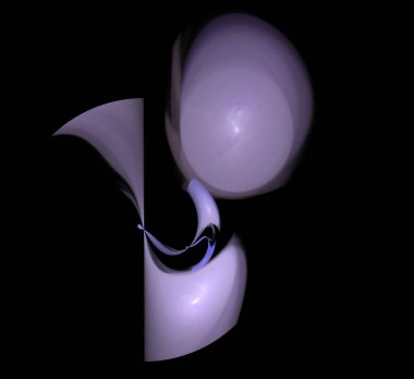 Dijital fraktal resimlerinden birinin resmi