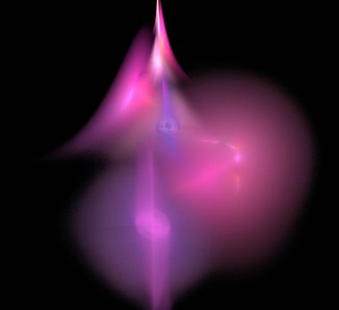 Dijital fraktal resimlerinden birinin resmi