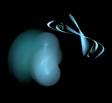 Dijital fraktal resimlerinden birinin resmi