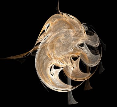 Dijital fraktal resimlerinden birinin resmi