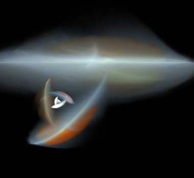 Dijital fraktal resimlerinden birinin resmi