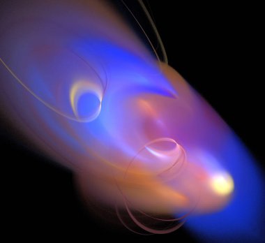 Dijital fraktal resimlerinden birinin resmi