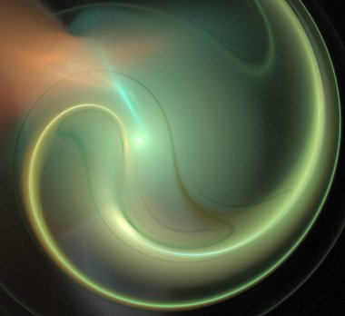 Dijital fraktal resimlerinden birinin resmi