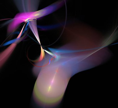 Dijital fraktal resimlerinden birinin resmi