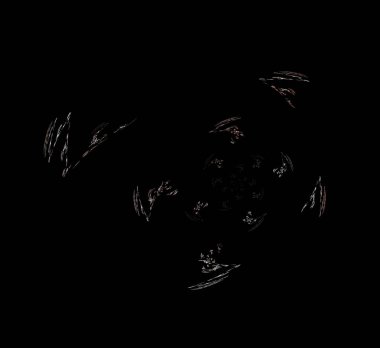 Dijital fraktal resimlerinden birinin resmi