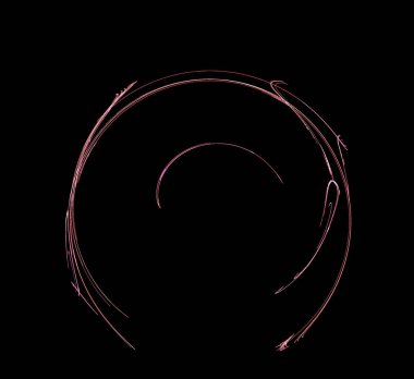 Dijital fraktal resimlerinden birinin resmi