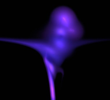 Dijital fraktal resimlerinden birinin resmi