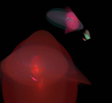 Dijital fraktal resimlerinden birinin resmi