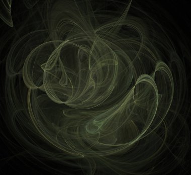 Dijital fraktal resimlerinden birinin resmi