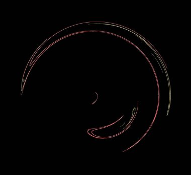 Dijital fraktal resimlerinden birinin resmi