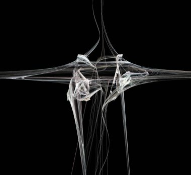 Dijital fraktal resimlerinden birinin resmi