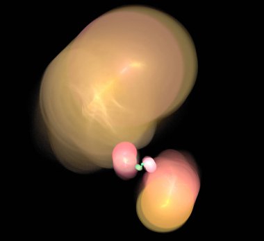 Dijital fraktal resimlerinden birinin resmi