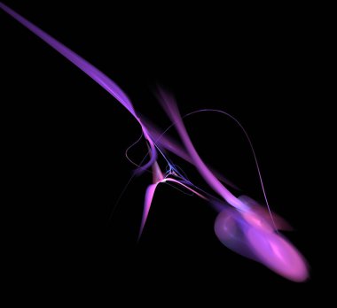 Dijital fraktal resimlerinden birinin resmi