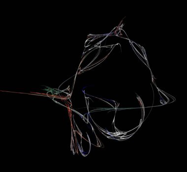 Dijital fraktal resimlerinden birinin resmi