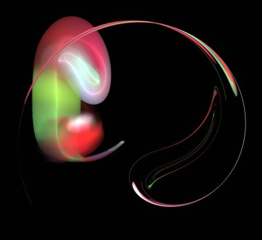 Dijital fraktal resimlerinden birinin resmi