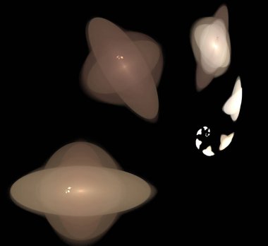 Dijital fraktal resimlerinden birinin resmi