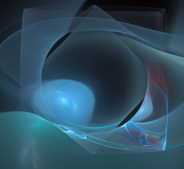 Dijital fraktal resimlerinden birinin resmi