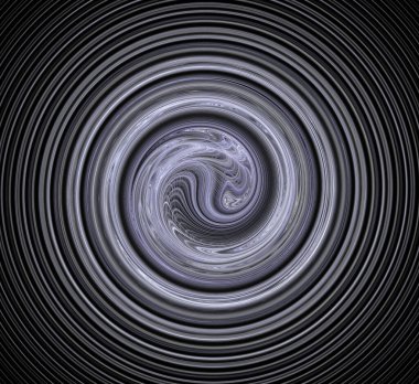 Dijital fraktal resimlerinden birinin resmi