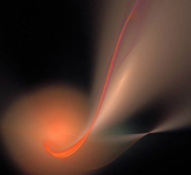 Dijital fraktal resimlerinden birinin resmi