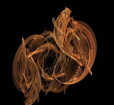 Dijital fraktal resimlerinden birinin resmi